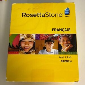 Rosetta Stone Francais FRENCH Level 1,2, &3. New. Never used.